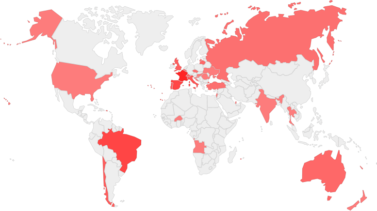 users world map